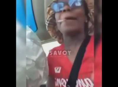 Lady rear ends someone while live streaming, then hurridly drives away while bragging, singing, and even smoking a cig; All with airbags deployed.. 🤦&zwj;♂️🤦&zwj;♂️