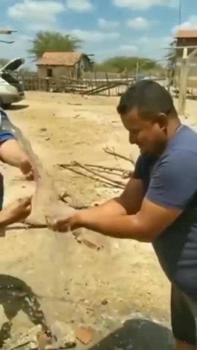 The demonstration of crystal clear water
