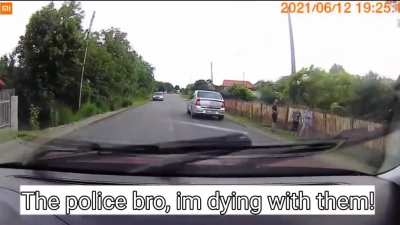 Officer fails to stop the threat, forces victim to flee the scene.
