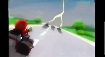 Mario fazendo o L 
