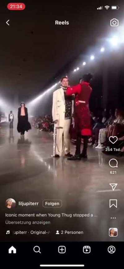 Stopping the runway show, cause you are not happy with the fit.