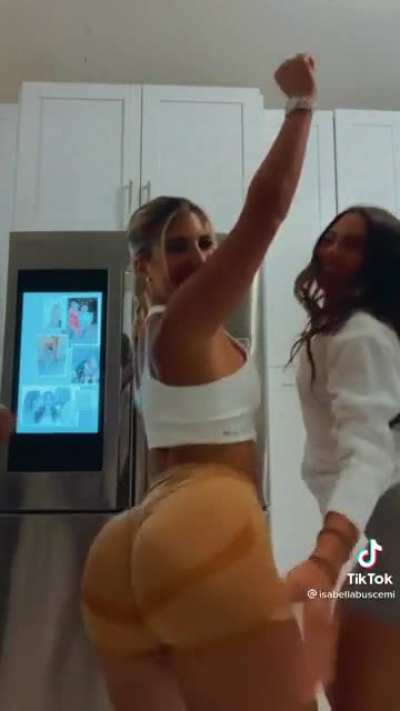 Having fun showing her phat ass