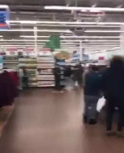 He came picking a fight and when he got bitch slapped he gave a fake gun warning and everyone ran