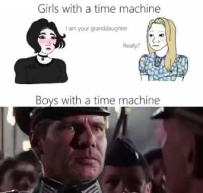 (Not my work) Girls with time machine vs Boys with time machine