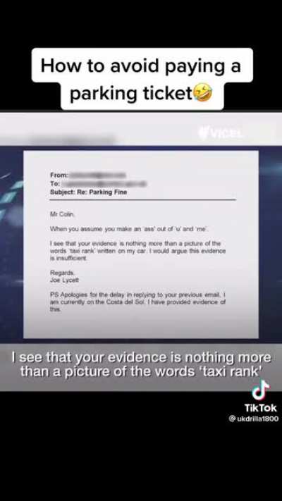 How to get out of a parking ticket