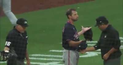 Scherzer clearly not happy with being checked for substances