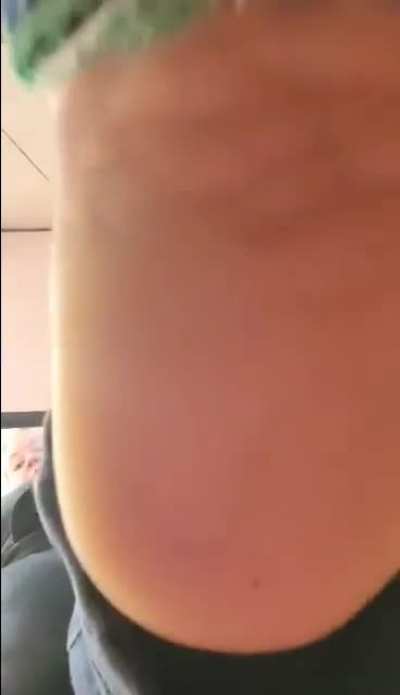 Taking my sock off and stepping on you