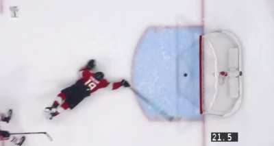 Insane empty net save