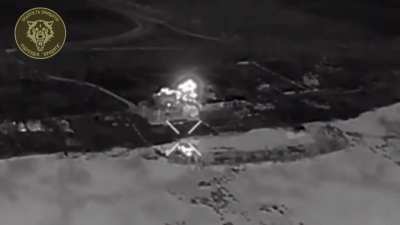 Russian-occupied building in Paraskoviivka, Donetsk region was attacked by M31 GMLRS rocket. May 2024