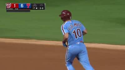 [Highlight] [Highlight] JT Realmuto takes offense of Bryson Stott getting plunked by crushing a 2 run homer