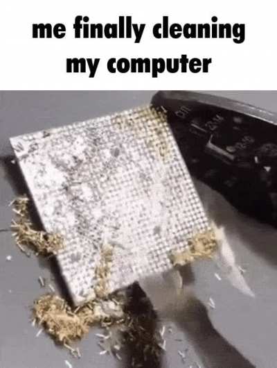Finally got around to cleaning my computer, took a while but it's finally clean.