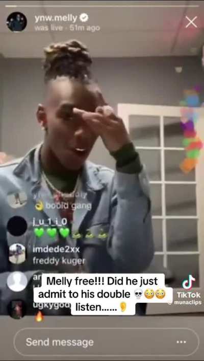 Old Melly live. Is he basically self snitching on this song?