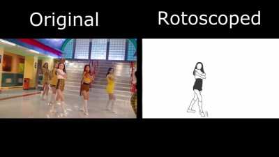 I Can't Stop Me Teaser Rotoscoped Animation (Side-by-Side Comparison)