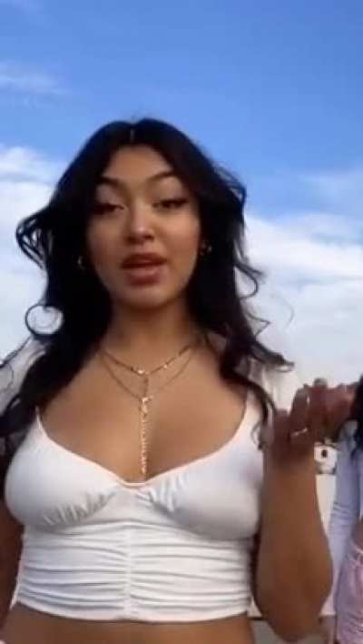 tits jumping