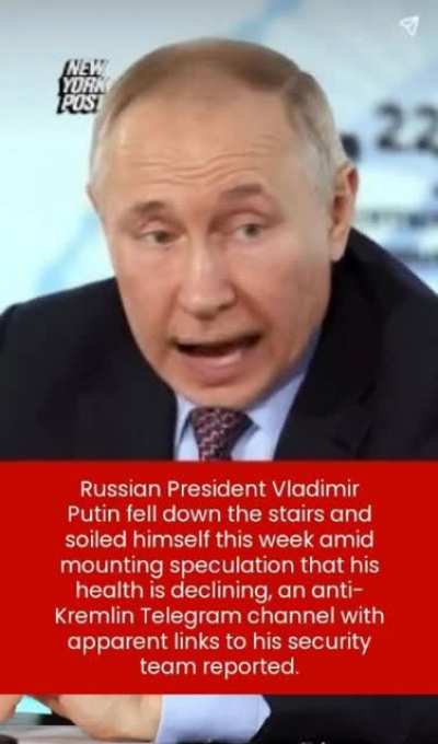 #PutinPoopedHimself #PutinIsSick