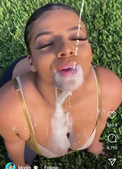 Cum on kkvsh tongue