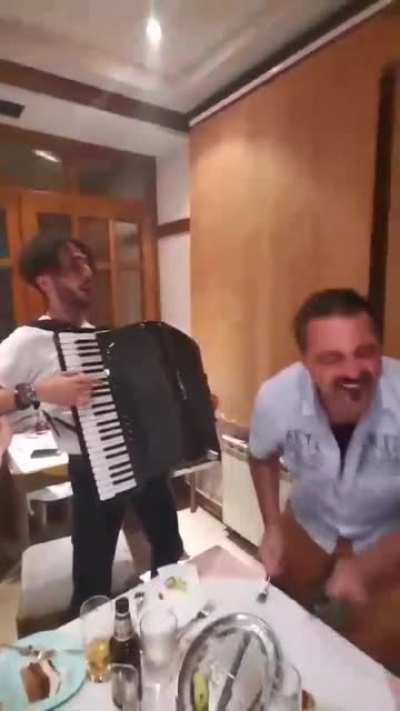 Rocking out with the lads