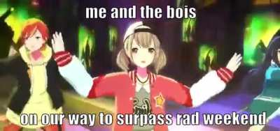 me and the bois on our way to surpass rad weekend
