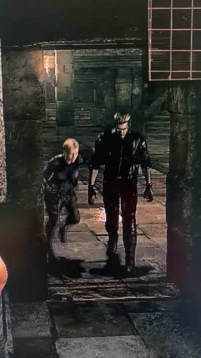 was playing re5&rsquo;s first wesker fight and wesker wasnt coming to me, so i went to the door where chris was kicked through and found this...