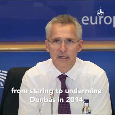 NATO Sec Gen Stoltenberg: &ldquo;the price we pay can be measured in money. the price they pay is measured in lives they lose every day. so we should stop complaining, step up and provide support to ukraine. full stop&rdquo;