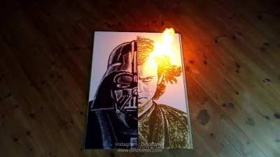 Darth Vader Fire Art!