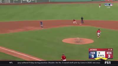 [Highlight] The Blue Jays commit a TOOTBLAN as Santiago Espinal did not notice known speedster Alejandro Kirk not going home on a sac fly attempt
