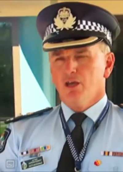 Aussie officer drops the c bomb during a press conference