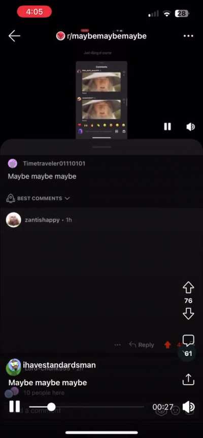Maybe maybe maybe 