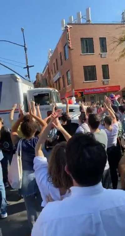 This is how Atlantic and Court responded to a USPS truck after Biden&rsquo;s victory. They delivered for us