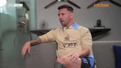 Messi has finally come to his senses in 'Murica. And has got a interesting English accent. Truly the goat