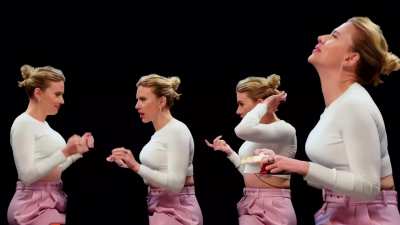 Stacked milf Scarlett Johansson bouncing