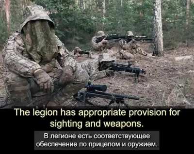 Freedom Russia Legion: "Marksmen &mdash; infantry snipers. The most professional shooters in their divisions, who must be able to shoot quickly and accurately, supporting their comrades. The first groups of our newly trained marksmen have already been sent to c
