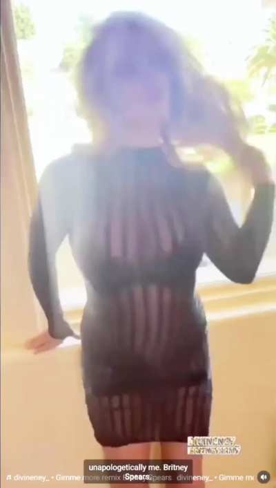 Black Transparent Dress Brit