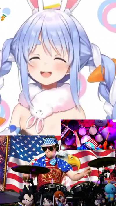Happy 4th Of July From Pekora (w/drums)