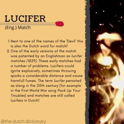 Exploding Lucifers. I'd love those...