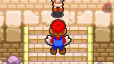 Mario gets flame-grilled (video by DMG)