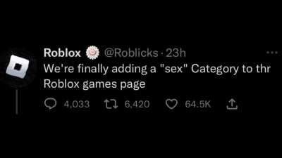 Roblox being its fun and wacky self.