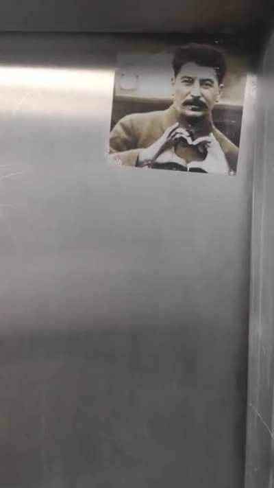 Had a surprise waiting in the Library Lift