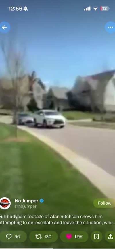 Bike helmet POV: Alan Ritchson defends himself from Karen neighbor