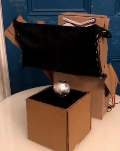 Cardboard toy that does magic.