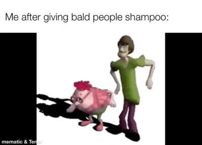 He uses the shampoo somewhere else ( ͡&deg; ͜ʖ ͡&deg;)
