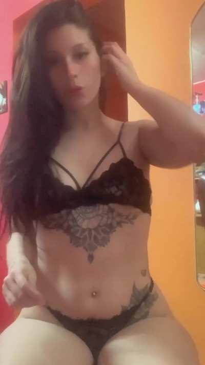 My new black underwear makes me feel so sexy