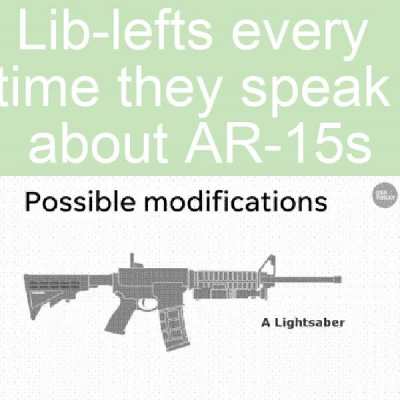 AR is when Gun goes pew-pew instead of pew... pew...