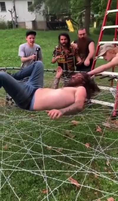 Trampoline jump.. sort of!