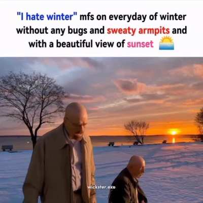 It's peaceful 