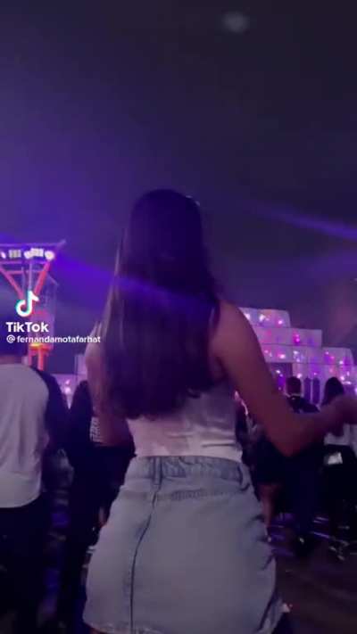 A festival upskirt