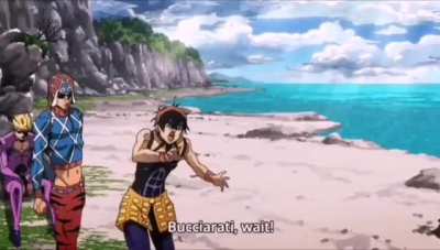 Narancia Ghirga falls and hurts his face