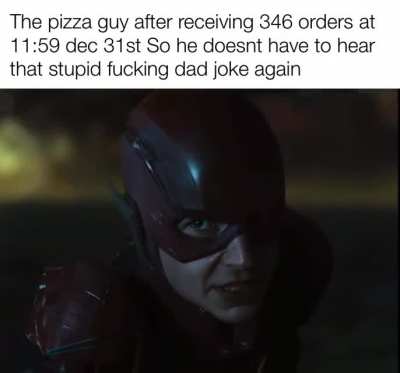 It took him a whole year to deliver the pizza 😂😂😂