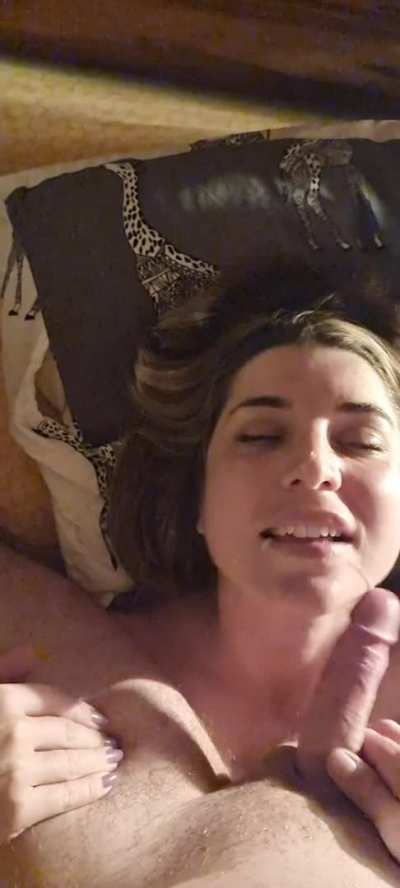 The look in Kats eyes when she gets her reward