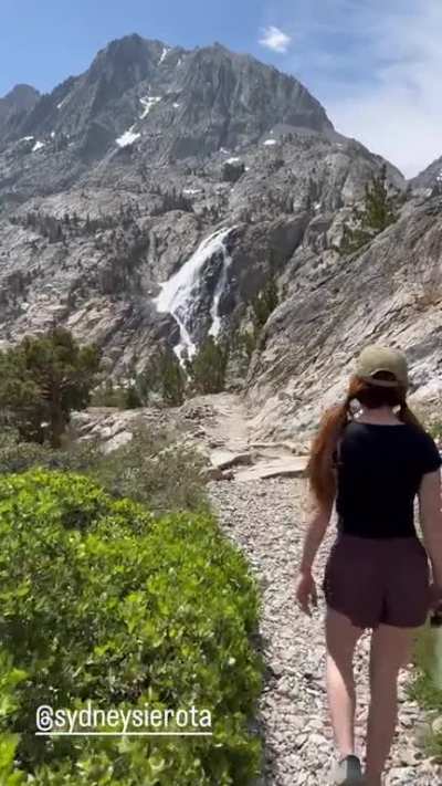 Going on a hike with her husband in California (July 2023)